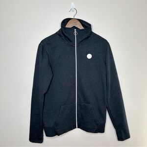 Bench Full Zip  Fleece Jacket Medium Weight Heathered Black Large